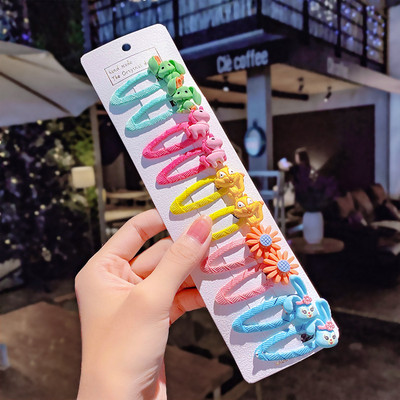 Set kopči za kosu od 10 komada Djevojka Slatke gumice za kosu Dodaci za kosu Mašna Cvijeće Voće pokrivala Ukosnice Traka za kosu iz crtića Ukosnica Ukosnica