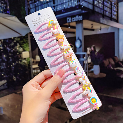 Set kopči za kosu od 10 komada Djevojka Slatke gumice za kosu Dodaci za kosu Mašna Cvijeće Voće pokrivala Ukosnice Traka za kosu iz crtića Ukosnica Ukosnica