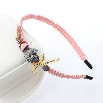 Gumice za kosu slatke djevojke Mašne Trake za kosu pokrivala za glavu sa zubima neklizajuća gumica za kosu Dodaci za kosu Korejska gumica za kosu za bebe Ukras za glavu