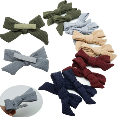 10/20 kom 3,5" keper mašne za kosu Potpuno podstavljene aligatorske štipaljke za djevojčice, malu djecu, dojenčad s tankom kosom, 20 boja u paiju