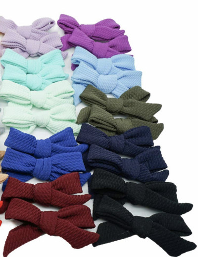 10/20 kom 3,5" keper mašne za kosu Potpuno podstavljene aligatorske štipaljke za djevojčice, malu djecu, dojenčad s tankom kosom, 20 boja u paiju