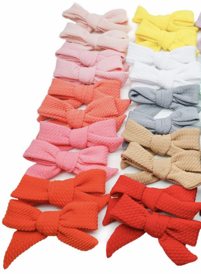 10/20 kom 3,5" keper mašne za kosu Potpuno podstavljene aligatorske štipaljke za djevojčice, malu djecu, dojenčad s tankom kosom, 20 boja u paiju