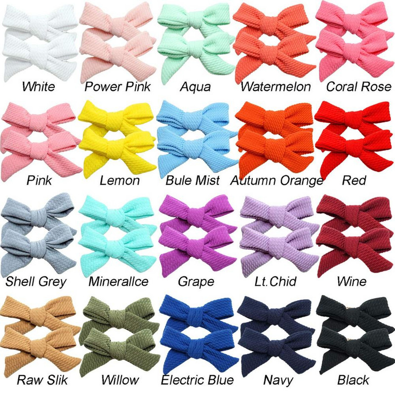 10/20 kom 3,5" keper mašne za kosu Potpuno podstavljene aligatorske štipaljke za djevojčice, malu djecu, dojenčad s tankom kosom, 20 boja u paiju