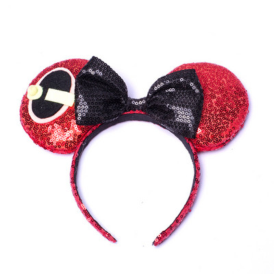 Noua disney prințesa Mickey Minnie bentiță cu paiete flori de Crăciun cosplay bentiță accesorii pentru păr Cadouri pentru petrecerea zilei de naștere