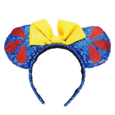 Noua disney prințesa Mickey Minnie bentiță cu paiete flori de Crăciun cosplay bentiță accesorii pentru păr Cadouri pentru petrecerea zilei de naștere