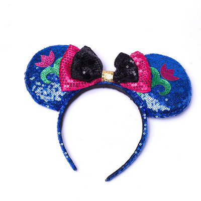 Noua disney prințesa Mickey Minnie bentiță cu paiete flori de Crăciun cosplay bentiță accesorii pentru păr Cadouri pentru petrecerea zilei de naștere
