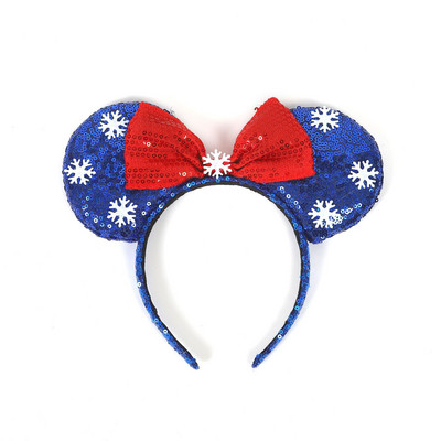 Noua disney prințesa Mickey Minnie bentiță cu paiete flori de Crăciun cosplay bentiță accesorii pentru păr Cadouri pentru petrecerea zilei de naștere