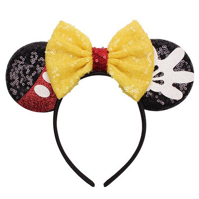 Noua disney prințesa Mickey Minnie bentiță cu paiete flori de Crăciun cosplay bentiță accesorii pentru păr Cadouri pentru petrecerea zilei de naștere