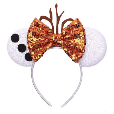 Noua disney prințesa Mickey Minnie bentiță cu paiete flori de Crăciun cosplay bentiță accesorii pentru păr Cadouri pentru petrecerea zilei de naștere