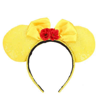 Noua disney prințesa Mickey Minnie bentiță cu paiete flori de Crăciun cosplay bentiță accesorii pentru păr Cadouri pentru petrecerea zilei de naștere