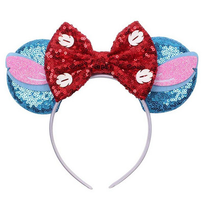 Noua disney prințesa Mickey Minnie bentiță cu paiete flori de Crăciun cosplay bentiță accesorii pentru păr Cadouri pentru petrecerea zilei de naștere