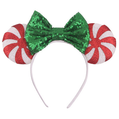 Noua disney prințesa Mickey Minnie bentiță cu paiete flori de Crăciun cosplay bentiță accesorii pentru păr Cadouri pentru petrecerea zilei de naștere