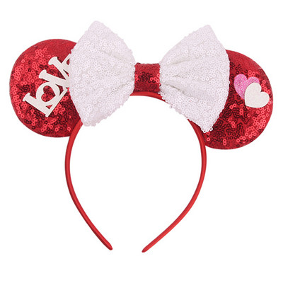 Noua disney prințesa Mickey Minnie bentiță cu paiete flori de Crăciun cosplay bentiță accesorii pentru păr Cadouri pentru petrecerea zilei de naștere