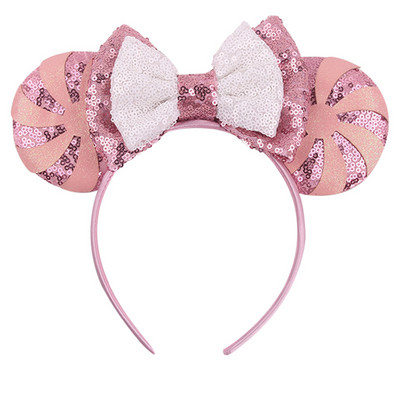 Noua disney prințesa Mickey Minnie bentiță cu paiete flori de Crăciun cosplay bentiță accesorii pentru păr Cadouri pentru petrecerea zilei de naștere