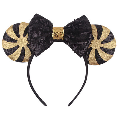 Noua disney prințesa Mickey Minnie bentiță cu paiete flori de Crăciun cosplay bentiță accesorii pentru păr Cadouri pentru petrecerea zilei de naștere