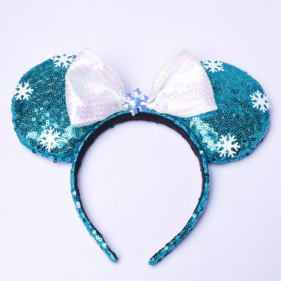 Noua disney prințesa Mickey Minnie bentiță cu paiete flori de Crăciun cosplay bentiță accesorii pentru păr Cadouri pentru petrecerea zilei de naștere