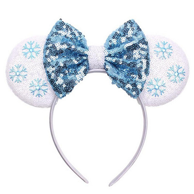 Noua disney prințesa Mickey Minnie bentiță cu paiete flori de Crăciun cosplay bentiță accesorii pentru păr Cadouri pentru petrecerea zilei de naștere