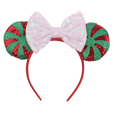 Noua disney prințesa Mickey Minnie bentiță cu paiete flori de Crăciun cosplay bentiță accesorii pentru păr Cadouri pentru petrecerea zilei de naștere