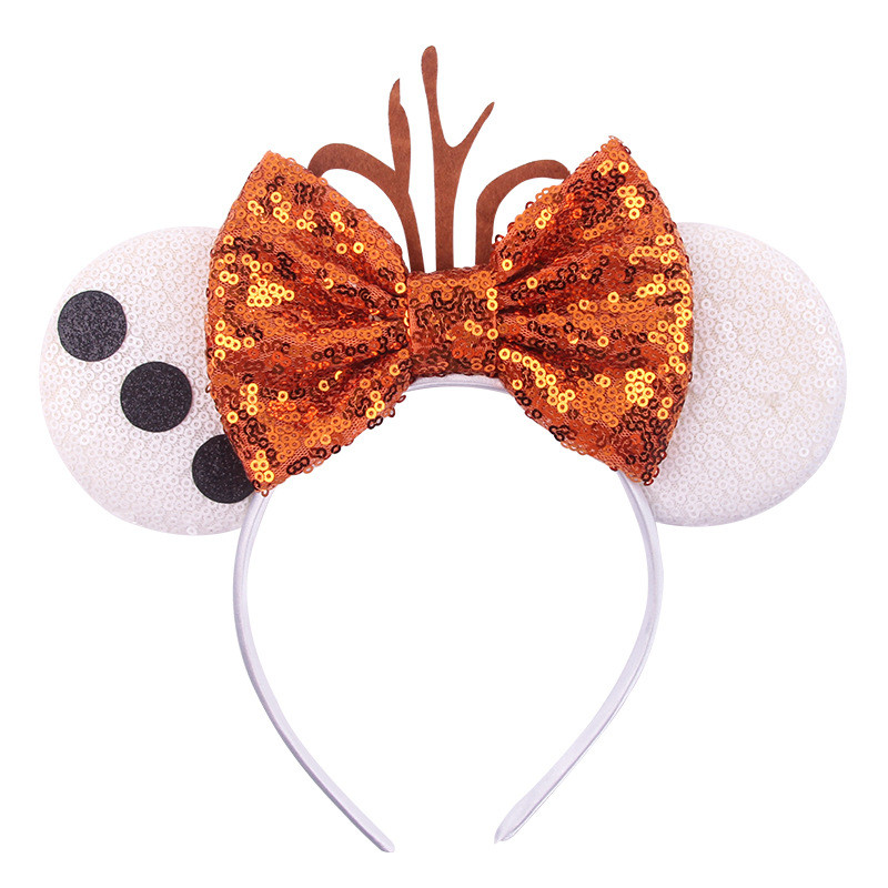 Noua disney prințesa Mickey Minnie bentiță cu paiete flori de Crăciun cosplay bentiță accesorii pentru păr Cadouri pentru petrecerea zilei de naștere