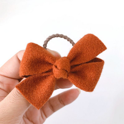 5kom/set Dodaci za kosu za djevojčice Vunene mašne od 8 cm Dječje elastične trake za kosu s mašnama na čvorove Prstenovi Uže za kosu