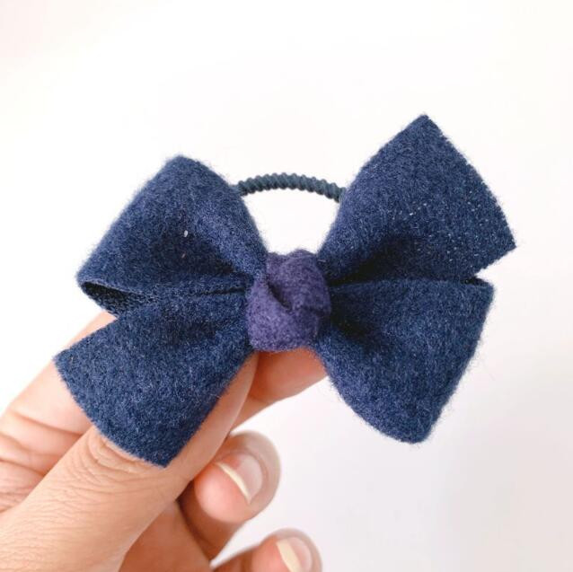 5kom/set Dodaci za kosu za djevojčice Vunene mašne od 8 cm Dječje elastične trake za kosu s mašnama na čvorove Prstenovi Uže za kosu