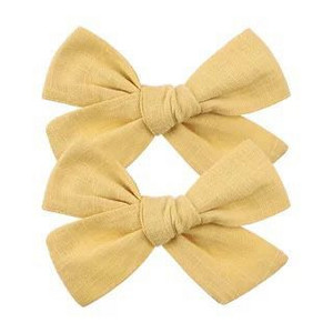 2 buc/lot 3,8" fundite de păr din bumbac solid pentru bebeluși agrafe de păr fete copii agrafe de păr cu fundătură agrafe de păr pentru copii