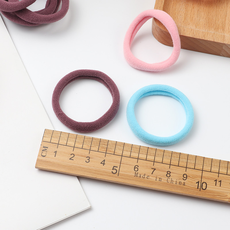 50 vienetų Vienspalvės didelės guminės juostelės Plaukų juostelės Mergaičių aukšto elastingumo dantenų galvos apdangalai Moteriški uodegos laikikliai Plaukų aksesuarai Papuošalai