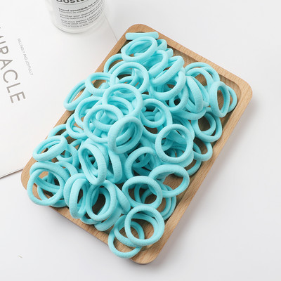 100 komada dječje male gumice za kosu, elastične trake za kosu, korejska pokrivala za glavu u boji slatkiša, dječje uže za kosu, dodaci za kosu, ukrasi
