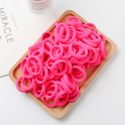 100 komada dječje male gumice za kosu, elastične trake za kosu, korejska pokrivala za glavu u boji slatkiša, dječje uže za kosu, dodaci za kosu, ukrasi