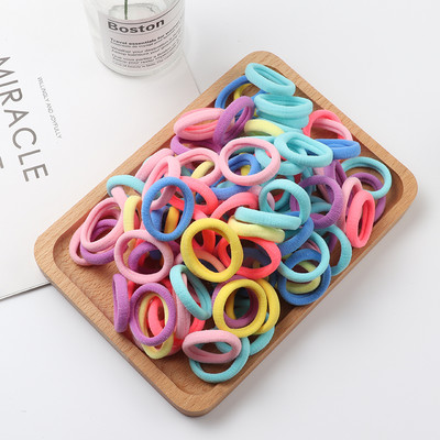 100 komada dječje male gumice za kosu, elastične trake za kosu, korejska pokrivala za glavu u boji slatkiša, dječje uže za kosu, dodaci za kosu, ukrasi