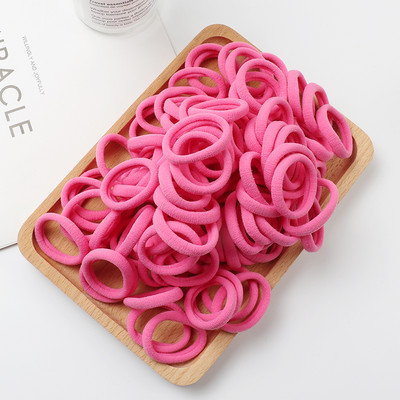 100 komada dječje male gumice za kosu, elastične trake za kosu, korejska pokrivala za glavu u boji slatkiša, dječje uže za kosu, dodaci za kosu, ukrasi