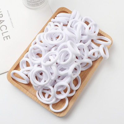 100 komada dječje male gumice za kosu, elastične trake za kosu, korejska pokrivala za glavu u boji slatkiša, dječje uže za kosu, dodaci za kosu, ukrasi