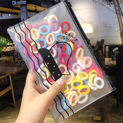 100 τμχ/παρτίδα Kawaii Girls Scrunchies Elastic Hair Band Παιδικά αξεσουάρ μαλλιών για γυναίκες Δαχτυλίδι μαλλιών Δαχτυλίδι μαλλιών Κορδέλες κεφαλής