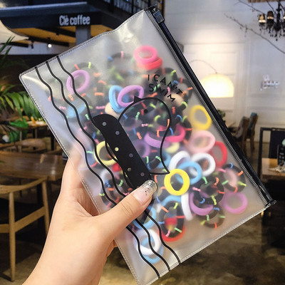 100 τμχ/παρτίδα Kawaii Girls Scrunchies Elastic Hair Band Παιδικά αξεσουάρ μαλλιών για γυναίκες Δαχτυλίδι μαλλιών Δαχτυλίδι μαλλιών Κορδέλες κεφαλής