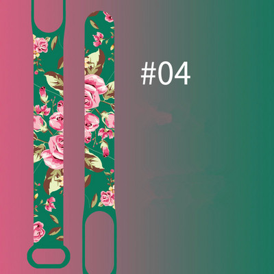 Remen za Xiaomi Mi Band 5 6 7 remen za sat Creative Flowers style Silikonska zamjena za narukvicu za XiaoMi band 3 4 5 narukvicu