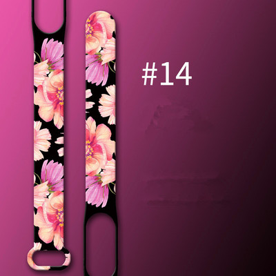 Remen za Xiaomi Mi Band 5 6 7 remen za sat Creative Flowers style Silikonska zamjena za narukvicu za XiaoMi band 3 4 5 narukvicu