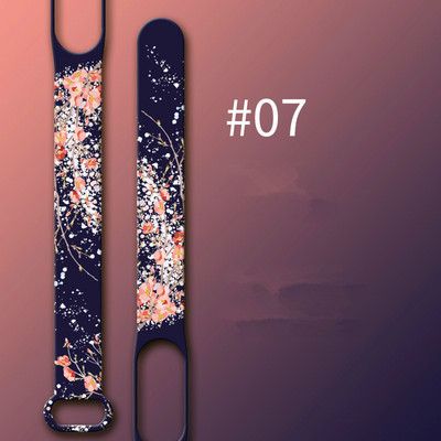 Remen za Xiaomi Mi Band 5 6 7 remen za sat Creative Flowers style Silikonska zamjena za narukvicu za XiaoMi band 3 4 5 narukvicu