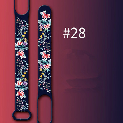 Remen za Xiaomi Mi Band 5 6 7 remen za sat Creative Flowers style Silikonska zamjena za narukvicu za XiaoMi band 3 4 5 narukvicu
