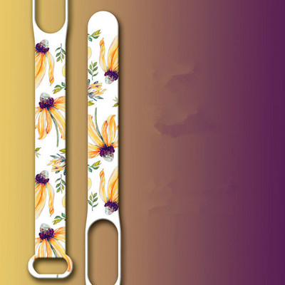 Remen za Xiaomi Mi Band 5 6 7 remen za sat Creative Flowers style Silikonska zamjena za narukvicu za XiaoMi band 3 4 5 narukvicu