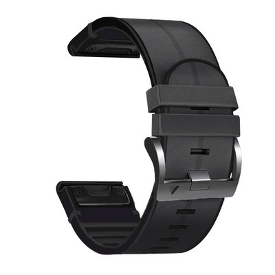 22 curele de curea de ceas din piele + silicon de 26 mm pentru Garmin Fenix 7X 7 6X 6 Pro 5X 5 Epix Gen 2 Smartwatch Quickfit brățară