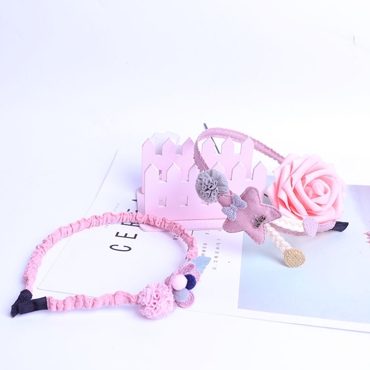 1 KOM. Izvrsna ručno rađena torba od tkanine Cvijet Crtić Životinje Dječja traka za glavu Zvijezde Mala princeza Učenici Trake za kosu Pokrivalo