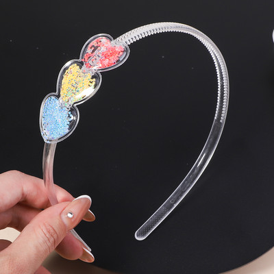 Διαφανείς κορδέλες κεφαλής Quicksand για Παιδιά Παιδικά Κορίτσια Μόδα Glitter Παγιέτες Δόντια Κορδέλες για τα μαλλιά Στεφάνη Αξεσουάρ για τα μαλλιά