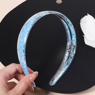 Διαφανείς κορδέλες κεφαλής Quicksand για Παιδιά Παιδικά Κορίτσια Μόδα Glitter Παγιέτες Δόντια Κορδέλες για τα μαλλιά Στεφάνη Αξεσουάρ για τα μαλλιά