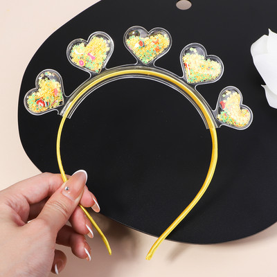 Διαφανείς κορδέλες κεφαλής Quicksand για Παιδιά Παιδικά Κορίτσια Μόδα Glitter Παγιέτες Δόντια Κορδέλες για τα μαλλιά Στεφάνη Αξεσουάρ για τα μαλλιά