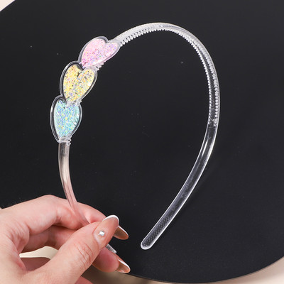 Διαφανείς κορδέλες κεφαλής Quicksand για Παιδιά Παιδικά Κορίτσια Μόδα Glitter Παγιέτες Δόντια Κορδέλες για τα μαλλιά Στεφάνη Αξεσουάρ για τα μαλλιά