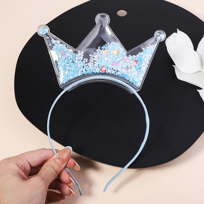 Διαφανείς κορδέλες κεφαλής Quicksand για Παιδιά Παιδικά Κορίτσια Μόδα Glitter Παγιέτες Δόντια Κορδέλες για τα μαλλιά Στεφάνη Αξεσουάρ για τα μαλλιά