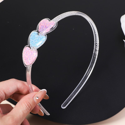 Διαφανείς κορδέλες κεφαλής Quicksand για Παιδιά Παιδικά Κορίτσια Μόδα Glitter Παγιέτες Δόντια Κορδέλες για τα μαλλιά Στεφάνη Αξεσουάρ για τα μαλλιά