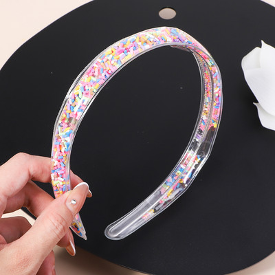 Διαφανείς κορδέλες κεφαλής Quicksand για Παιδιά Παιδικά Κορίτσια Μόδα Glitter Παγιέτες Δόντια Κορδέλες για τα μαλλιά Στεφάνη Αξεσουάρ για τα μαλλιά