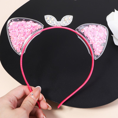 Διαφανείς κορδέλες κεφαλής Quicksand για Παιδιά Παιδικά Κορίτσια Μόδα Glitter Παγιέτες Δόντια Κορδέλες για τα μαλλιά Στεφάνη Αξεσουάρ για τα μαλλιά