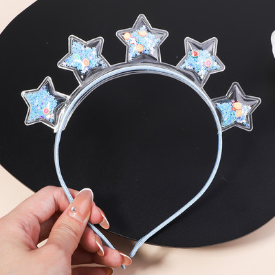 Διαφανείς κορδέλες κεφαλής Quicksand για Παιδιά Παιδικά Κορίτσια Μόδα Glitter Παγιέτες Δόντια Κορδέλες για τα μαλλιά Στεφάνη Αξεσουάρ για τα μαλλιά